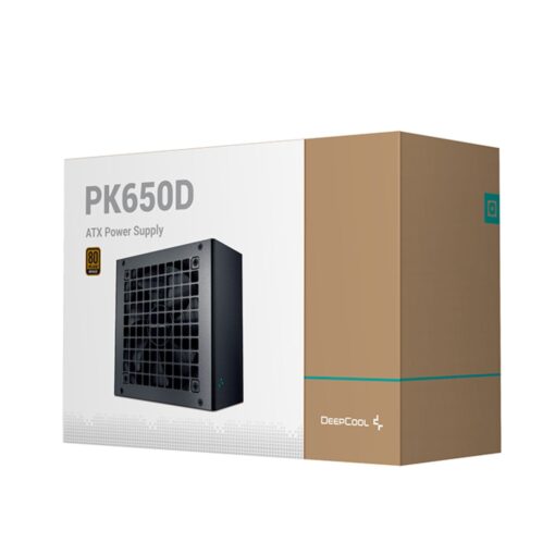 DeepCool PK650D 650W 80+ Bronze Power Supply Unit, 120mm Fan, Taiwan Capacitor, DC to DC, ATX12V V2.4, 100,000 MTBF, 85% Efficiency  5YW - Image 4