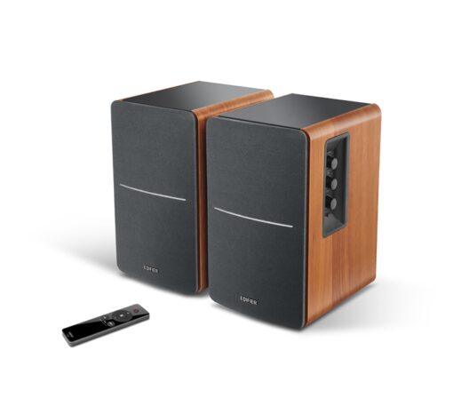 Edifier R1280Ts Multimedia 2.0 Studio Speakers - Dual RCA, Studio Quality Sound, 42W RMS, Side Panel Control, Remote Control - Image 2