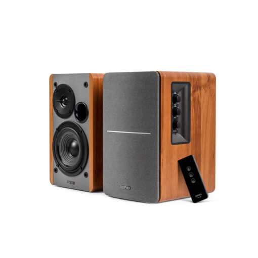 Edifier R1280T - Lifestyle Bookshelf Speakers Brown - 3.5mm AUX/Dual RCA, 42W,  MDF Wooden Enclosure - Image 2