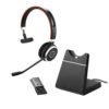 Jabra  Evolve 65 SE Link380a UC Mono Stand USB-A Headset, 30-m Wireless Range, 14-Hour Battery Life, Passive Noise Cancellation, BusyLight EOL