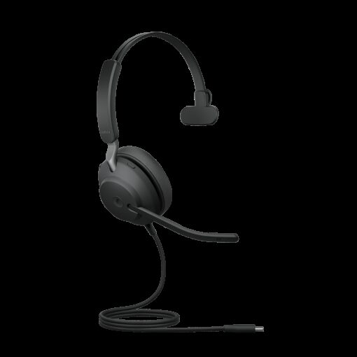 Jabra Evolve2 40 SE Wired USB-C MS Mono Headset, 360° BusyLight, Noise Isolationg Ear Cushions, 2Yr Warranty, Plug-and-play