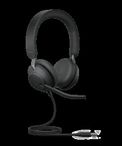 Jabra Evolve2 40 SE Wired USB-A UC Stereo Headset, 360° BusyLight, Noise Isolationg Ear Cushions, 2Yr Warranty, Plug-and-play, 3-Microphone Technology
