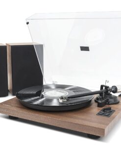 mbeat®HIFI Turntable with Speakers - Vinyl Turntable Record Player with 36W Bookshelf Speakers, 33/45 RPM, Bluetooth Streaming via Smart Devices