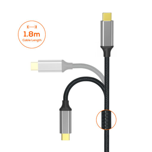mbeat Tough Link 1.8m 4K USB-C to HDMI Cable - Extend USB-C Laptop, Tablet or Smartphone Video to HDMI Monitor, Projector, HDTV, 4K@60Hz(3840×2160) - Image 2