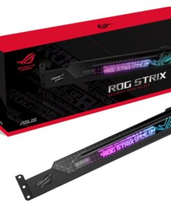ASUS ROG Strix Graphics Card Holder, Eliminates GPU Sag, Easy Installation, Aura Sync Compatible, Laser-etched ROG Logo