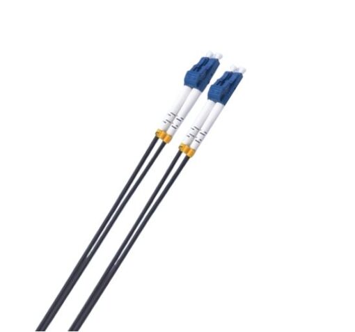 8ware Fibre UPC LC-LC Single Mode OS2 Dual-core Optic Duplex Armored Low smoke zero halogen (LSZH) cable Black 1.5M