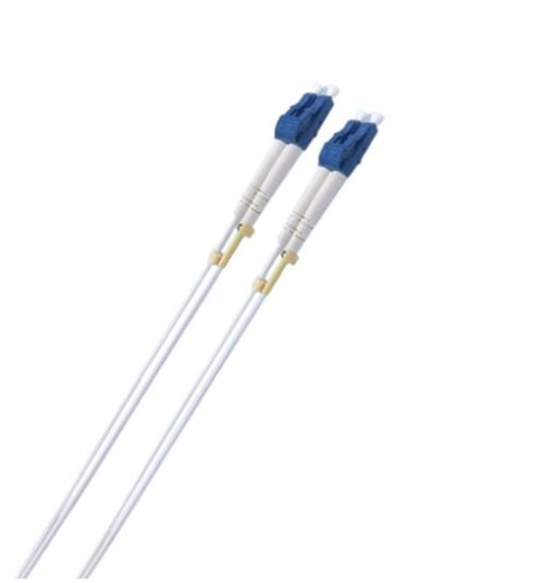 8ware Fibre UPC LC-LC Single Mode OS2 Dual-core Optic Duplex Armored Low smoke zero halogen (LSZH) cable White 20M