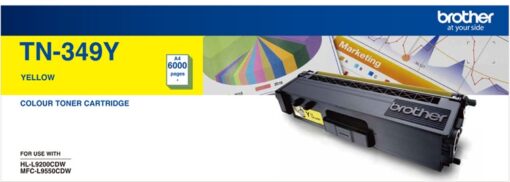 Brother TN-349Y AYS *EXCLUSIVE TO B2B* Colour Laser Toner-Super High Yield Yellow- HL-L9200CDW MFC-L9550CDW - 6000Pages COB-TN-349Y