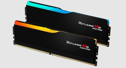 G.SKILL F5-6000J3636F32GX2-RM5NRK 64GB (2 x 32GB)/ DDR5 6000 MT/s/ Timings 36-36-36-96/ Voltage 1.35 V/ EXPO/XMP 3.0/ Ripjaws M5 Neo