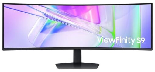 Samsung 49' ViewFinity Monitor Dual QHD 5120x1440 5ms 32:9 1000R Tilt Swivel Height Adjust VESA DisplayHDR 400 1xUSB-C DP 2xHDMI LAN Prot HAS Speaker MNS-LS49C950UAEXXY