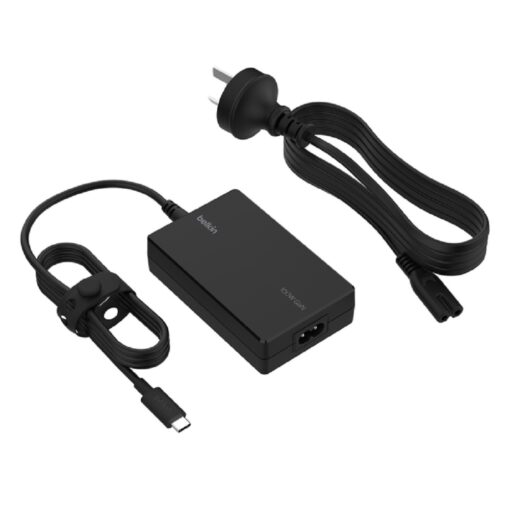 Belkin Connect 100W USB-C Core GaN Laptop Charger - Black (INC016auBK), Compact design, intelligent power sharing, Universal USB-C Compatibility, 2YR MPA-INC016AUBK - Image 2