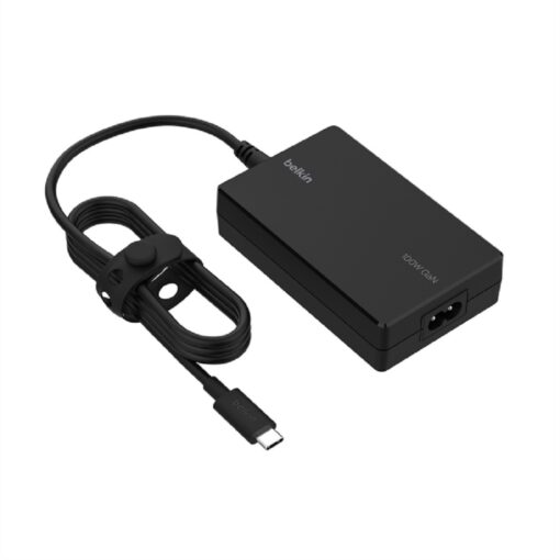 Belkin Connect 100W USB-C Core GaN Laptop Charger - Black (INC016auBK), Compact design, intelligent power sharing, Universal USB-C Compatibility, 2YR MPA-INC016AUBK - Image 3