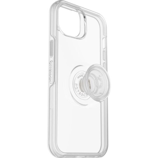 OtterBox Otter + Pop Symmetry Clear Apple iPhone 14 Plus Case Clear Pop - (77-88776), DROP+ 3X Military Standard,Swappable PopGrip, 7 Years Warra MPA-OB-AIP14-OSCCLR - Image 3