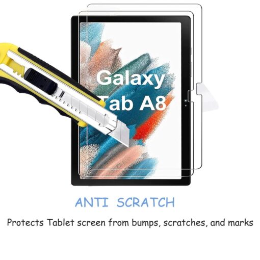 USP Samsung Galaxy Tab A8 (10.5'') Tempered Glass Screen Protector : Full Coverage, 9H Hardness, Bubble-free, Anti-fingerprint, Original Touch Feel MPA-SPUSTABA8105 - Image 2