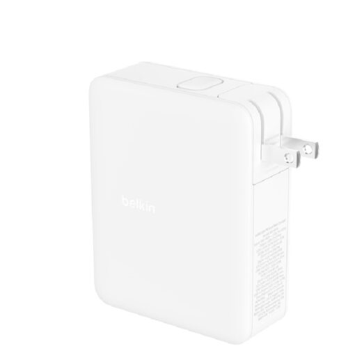 Belkin BoostCharge Pro 140W 4-Port GaN Wall Charger - White(WCH014BTWH-V3), 4 x USB-C, 2xUSB-C  2xUSB-A,2M Cable,Intelligent And Fast Charger - Image 2