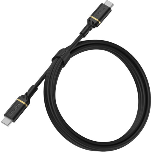 OtterBox USB-C to USB-C (2.0) PD Fast Charge Cable (1M) - Black (78-52541),3 AMPS (60W),Samsung Galaxy,Apple iPhone,iPad,MacBook, 2 Years Warranty MPAOBUCTC1MFCCBLK