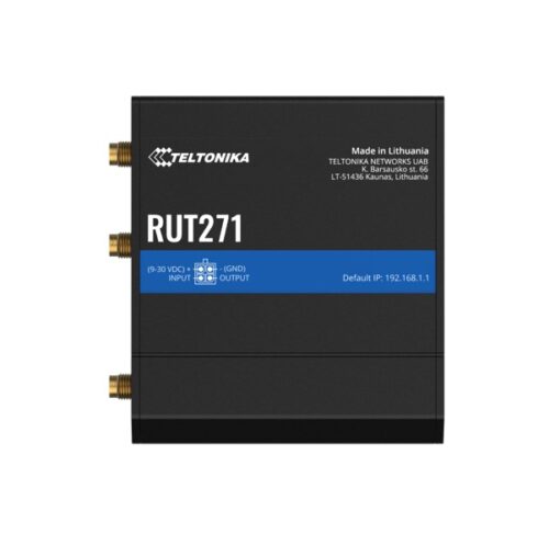 Teltonika RUT271 Redcap 5G Router, Instant LTE Failover, Backward Compatible with 4G LTE Cat 4, Low Latency, High Capacity, PSU included