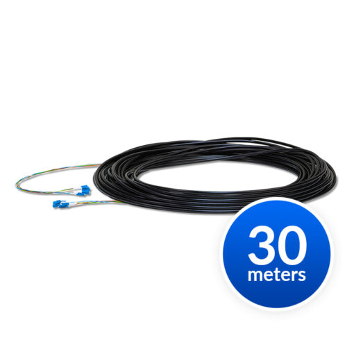 Ubiquiti Single-Mode Lightweight Fiber Cable, Lenth 30m, Outdoor Jacket, Kevlar Yarn For Added Tensile Strength,  Weatherproof Tape,  2Yr Warr NHU-FC-SM-100