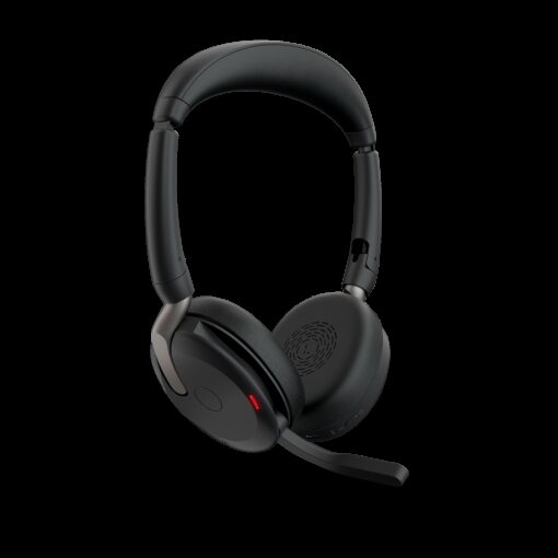 Jabra Evolve2 65 Flex UC Stereo Bluetooth Headset, Link380c USB-C Dongle Included, Foldable Design, 2Yr Warranty, ANC, 30m Wireless Range SPJ-EVL2-65F-UC-C - Image 2