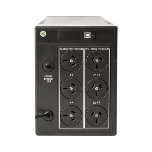 PowerShield Defender 1200VA UPS, AVR, LCD display, 6 AUS sockets, user-replaceable batteries, 2-year warranty UPPS-D1200VA - Image 2