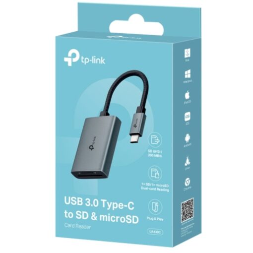 TP-Link UA430C USB 3.0 Type-C to SD  microSD 3.0 Card Reader