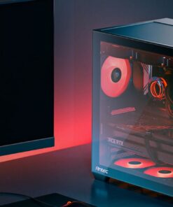 Antec C5 ARGB ATX, mATX Seamless Edge to Edge, Black, 270 degrees, 7x ARGB + PWM Controller, 5090 Back Connect, USB-C, Dual Chamber Gaming Case
