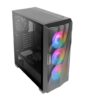 Antec DF700 FLUX Wave Mesh Front, 5x pre-installed (3x ARGB Fan, 1x Rear,  PSU Shell (Reverse Fan), GPU 405mm, PSU 205mm, ATX Gaming Case