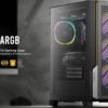 Antec P20C ARGB, ATX, E-ATX, High Airflow, USB-C, Cable management, 4x HDD/SSD , 375mm GPU, 170mm CPU, 3x ARGB PWM 12CM,Fan Control, Gaming Case | P20C ARGB