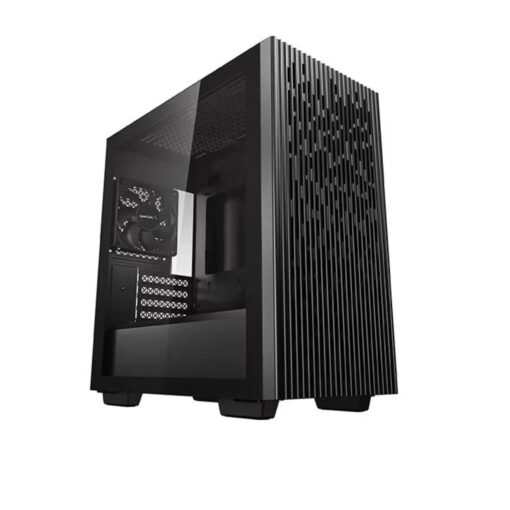 DeepCool MATREXX 40 Mini-ITX / Micro-ATX Case, Tempered Glass Side Panel, Mesh Top and Front, 1x Pre-Installed Fan, Removable Drive Cage, Black | DP-MATX-MATREXX40