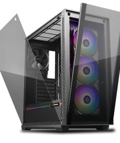 (ex-demo)DeepCool MATREXX 70 ADD-RGB 3F Full Sized Tempered Glass ARGB Case, 3 Preinstalled ARGB Fans