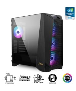 MSI MEG PROSPECT700R Mid-Tower Case, SupportsE-ATX[up to 310 x 304.8 mm]  / ATX / Micro-, 2x USB 3.2, 1x USB3.2, 1x HD Audio, 1x Mic, ATX Power Supply