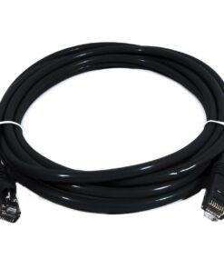 8Ware CAT6A Cable 0.5m (50cm) - Black Color RJ45 Ethernet Network LAN UTP Patch Cord Snagless | PL6A-0.5BLK