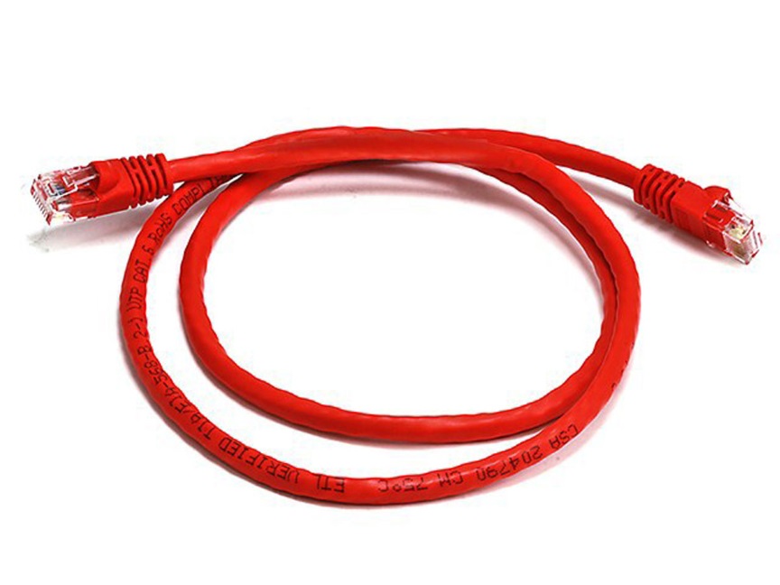 8Ware CAT6A Cable 0.5m (50cm) - Red Color RJ45 Ethernet Network LAN UTP Patch Cord Snagless | PL6A-0.5RD