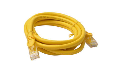 8Ware CAT6A Cable 2m - Yellow Color RJ45 Ethernet Network LAN UTP Patch Cord Snagless | PL6A-2YEL