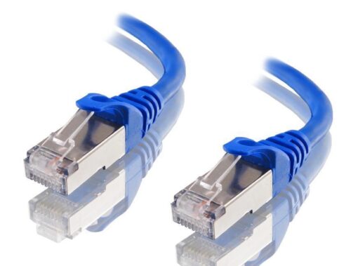 Astrotek CAT6A Shielded Ethernet Cable 2m Blue Color 10GbE RJ45 Network LAN Patch Lead S/FTP LSZH Cord 26AWG | AT-RJ45BLUF6A-2M
