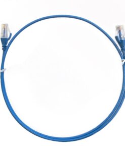 8ware CAT6 Ultra Thin Slim Cable 50m - Blue Color Premium RJ45 Ethernet Network LAN UTP Patch Cord 26AWG for Data | CAT6THINBL-50M