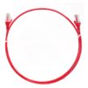 8ware CAT6 Ultra Thin Slim Cable 3m / 300cm - Red Color Premium RJ45 Ethernet Network LAN UTP Patch Cord 26AWG for Data
