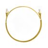 8ware CAT6 Ultra Thin Slim Cable 1m / 100cm - Yellow Color Premium RJ45 Ethernet Network LAN UTP Patch Cord 26AWG for Data | CAT6THINYE-1M