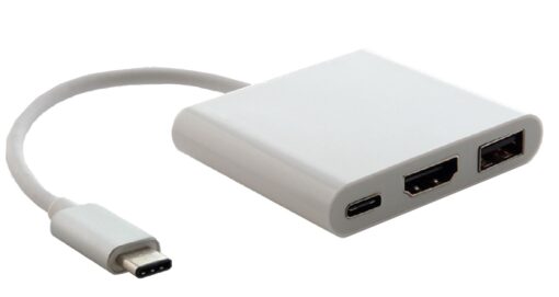 Astrotek USB 3.1 Type-C USB-C to USB-C HDMI USB-A  Hub Adapter Converter Cable Male to Female 4K 30Hz for Apple MacBook Chromebook Pixel | AT-CMHDMIUSBCF