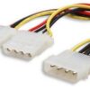 Astrotek Internal Power Molex Cable 20cm - 5.25' 4 pins Male to 2x 5.25' 4 pins Female 18AWG RoHS ~ CB8W-MOLEX-PWR