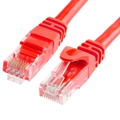 Astrotek CAT6 Cable 1m - Red Color Premium RJ45 Ethernet Network LAN UTP Patch Cord 26AWG CU Jacket | AT-RJ45REDU6-1M