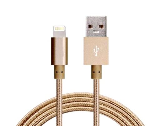 Astrotek 1m USB Lightning Data Sync Charger Gold Color Cable for iPhone X 9 8 7S 7 Plus 6S 6 Plus 5 5S iPad Air Mini iPod | AT-USBLIGHTNINGG-1M