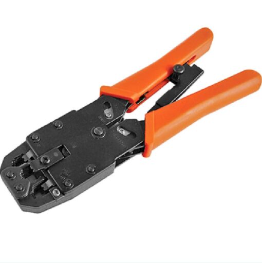 Astrotek 8 pins RJ-45 6 pins RJ-12 4 pins RJ-11 Crimper Cut Strip Crimping Tool Kit with Ratchet Orange Colour Hood RoHS ~CBC-RJ1245 | ATP-TOOL-CT-(4/6/8)
