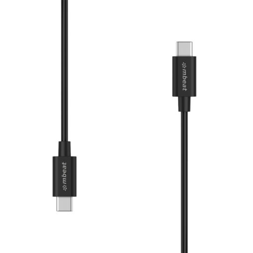 mbeat® Prime 2m USB-C to USB-C 2.0 Charge And Sync Cable High Quality/Fast Charge for Mobile Phone Device Samsung Galaxy Note 8 S8 9 Plus LG Huawei | MB-CAB-UCC02