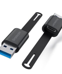 Simplecom CA132 USB-A Male to USB-C Female Adapter USB 3.2 Gen 2 Data  Charging Double-Side 10Gbps