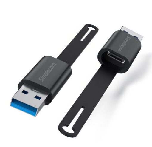 Simplecom CA132 USB-A Male to USB-C Female Adapter USB 3.2 Gen 2 Data  Charging Double-Side 10Gbps | CA132