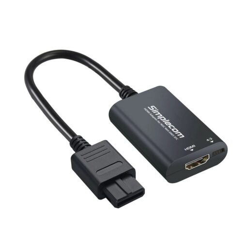 Simplecom CM461 HDMI Adapter Composite AV to HDMI Converter for Nintendo NGC N64 SNES SFC | CM461