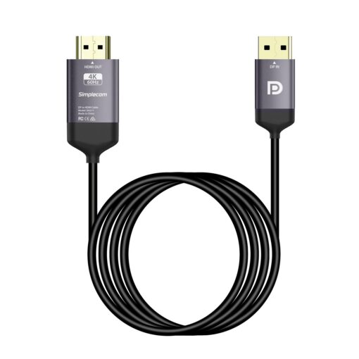 Simplecom DA211 Active DisplayPort to HDMI 2.0 Cable 2M 4K@60Hz | DA211 - Image 3