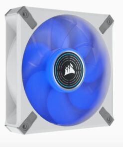 Corsair ML ELITE Series, ML120 LED ELITE WHITE, 120mm Magnetic Levitation Blue LED Fan with AirGuide, Single Pack(LS)