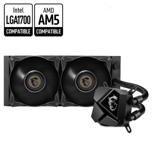 MSI MAG CORELIQUID P240 Liquid CPU Cooler.LGA 1150/1151/1155/1156/1200/1700/LGA 1366/2011/2011-3/2066/AM5/AM4/FM2+/FM2/FM1/AM3+/AM3/AM2+/AM2 | MAG CORELIQUID P240